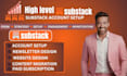 set up substack account substack newsletter template design substack promotion