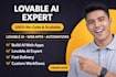 build ai saas app, mvp, web app using lovable supabase, bolt, n8n