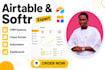 set up airtable airtable design airtable automation integration softr expert