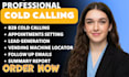 b2c cold calling b2b cold calling appointment setter, vending machine location