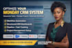 setup monday com crm workflow automation dashboard project management workflow