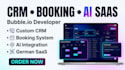 build german saas bubble io app CRM or custom no code web developer