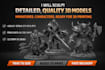create 3d sculpt of characters, miniature, stl files for printing