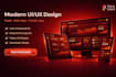do ui ux design for website ui ux, app design, saas dashboard using figma