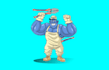 design cartoon character electrician plumber logo