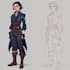 draw concept art of knights, medieval, fanatsy character