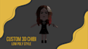 create your custom 3d chibi characters in low poly style