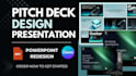 do pitch deck powerpoint presentation design pitch deck document template design