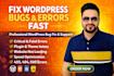fix your wordpress bug, errors, and any issues fixing