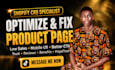 fix low converting shopify product page with cro, pagefly, or replo optimization