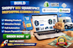build shopify ebay woocommerce wix squarespace dropshipping ecommerce store