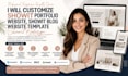 customize showit portfolio website showit blog website template showit redesign