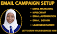 do email marketing and setup email marketing campaign