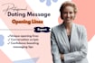 write opening lines and message replies that sparks interest