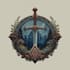 draw a medieval, fantasy, rpg gaming logo