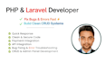 fix laravel bugs, errors and build crud application