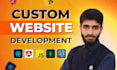 build custom website development with react website and node js backend