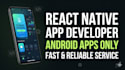 develop a high quality react native android app