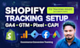 setup or fix shopify conversion tracking ga4 GTM meta pixel capi