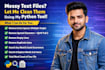 clean your text files, remove spaces, duplicates, special characters