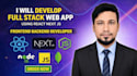 develop full stack web app using react next js frontend backend developer