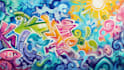 create graffiti pop art canvas designs and murals