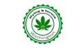 design monogram cannabis hemp medical logo