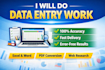 do copy paste work and typing jobs fast and accurate