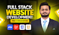 do custom website development as full stack developer, PHP laravel react js