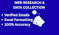 do web research and data collection