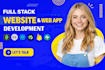 build website and web app as full stack frontend backend developer