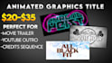 create an animated graphic title