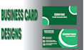 create unique business card , logo designs
