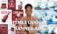 design high converting animated HTML5 banner ads for google ads