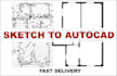 convert your sketch or pdf to autocad