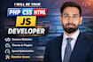 build and fix PHP, HTML, CSS, javascript websites