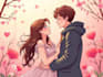 couple portrait wedding portrait illustration