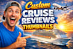 make custom cruise thumbnails for youtube travel channels