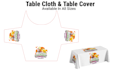 design table cloth, canopy tent and table cover