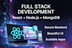 develop a full stack mern web application
