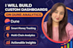 build a professional blockchain analytics dashboard on dune