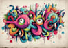 create custom graffiti wall art and street art illustrations