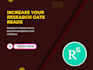 improve your research gate impact factor and citations