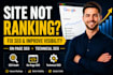 do a comprehensive website SEO audit for wordpress, wix, squarespace and shopify