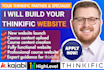design thinkific website, thinkific redesign, online course, kajabi website