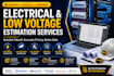 do mep and low voltage estimation, quantity takeoff and cost breakdown