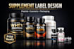 design supplement label and peptide packaging