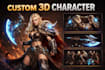 design custom 3d characters and cosplay assets