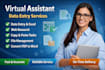 do data entry, copy paste, and excel tasks quickly and accurately