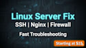 fix your linux server issues fast and professionally